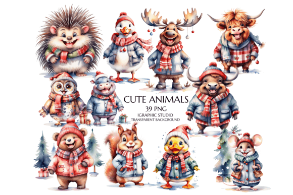 Download Winter Woodland Animals Clipart - Premium Resources