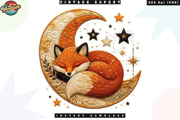 Download Cozy Woodland Fox Moonlight PNG - Moon Collection
